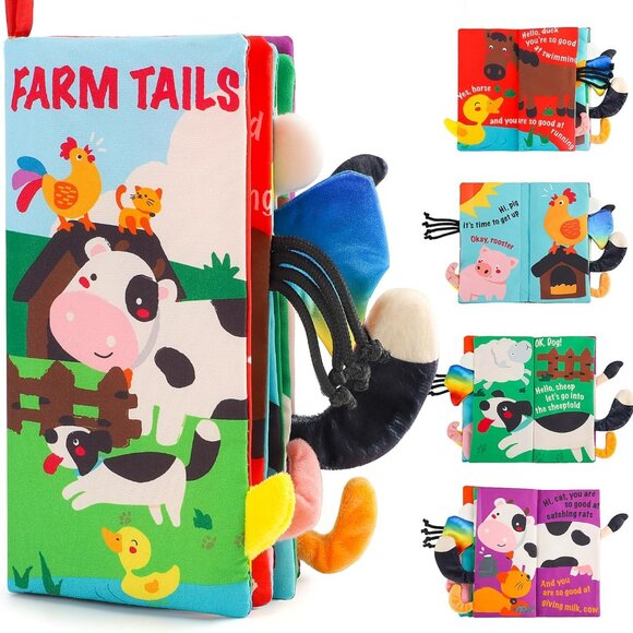 Soft Farm Tails Baby/Toddler Book - Picture 1 of 6